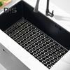 2ks 30x40CM podložka do kuchyňského dřezu PVC dutý kosočtverec obdélník Protiskluzový řezací keramický chránič dřezu z nerezové oceli odkapávací podložka