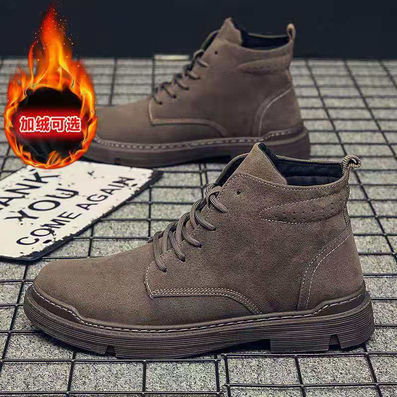 Martin Boots Men's Shoes New Men's Shoes Autumn Winter British Boots Low Top Men's Short Boots Cargo Boots