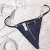 Domila, europäische und amerikanische Quellen, wilder Metallbuchstabenanhänger, sexy Unterwäsche, Damen-Taillenkette, Tanga, Versuchung N010