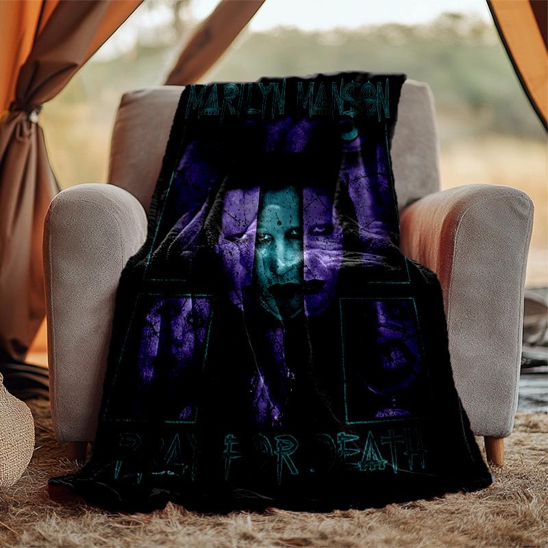 Martinimanson Flannel Blanket Soft Warm All-Season Throw, Design for Camping, Car Travel, Hiking Sofa, Bed, Office Perfect Gift for Parties