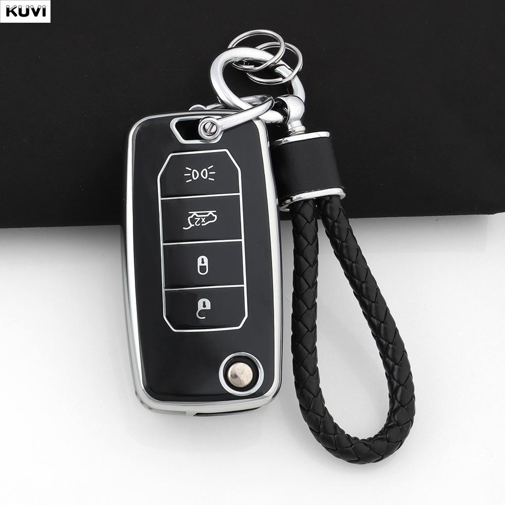 Tpu Car Key Case For Dodge Challenger Charger Journey For Chrysler 300C For Jeep Cherokee Compass S Renegade Grand Commander
