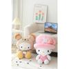 Kawaii Zeichentrickserie Kuromi Kitty Kat Plüschtier Kissen Weiche Stofftiere Anime Zeichentrickpuppe Spielzeug Hobbys Geschenk für Freund