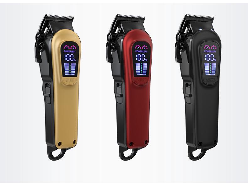 Akıllı Çift Elektrikli Saç Kesme Makinesi Seti - Anne ve Çocuk İçin - Büyük ve Küçük, Type-C Şarjlı ve Dijital Ekranlı
