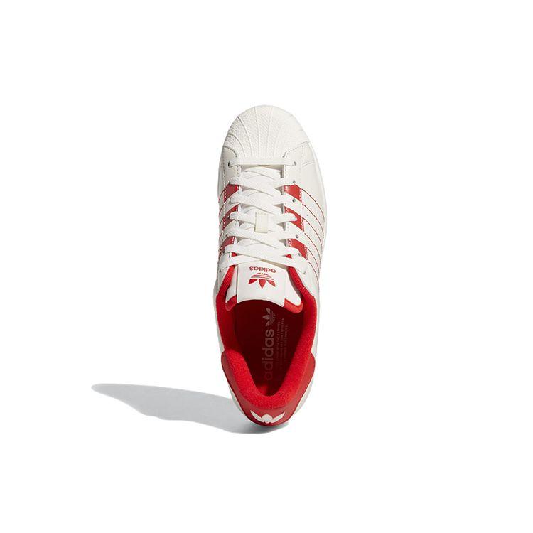 Adidas Superstar White Vivid Red Unisex Sneakers Cloud-White GZ4744