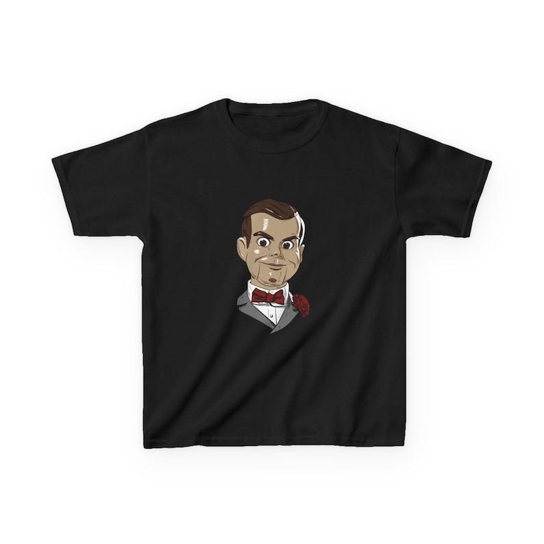 Slappy Ventriloquist Dummy Kids T-Shirt | Goosebumps Horror Character Tee 130
