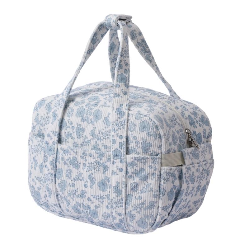 Large Capacity Cotton Lunch Bag With Aluminum Foils Lining for Picnics Office Meals and Daily Use Items