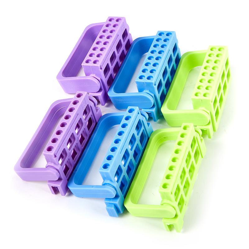 Dental Endo Files Holder 8/16 Holes 3 Colos Endo Stand Endo Tray For Endodontic Files Organizer Endo Box