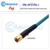 SMA-JW Bent Male To Straight Male Extension Cable, RG223 Double-Shielded Silver Plated 6G Coaxial Cable