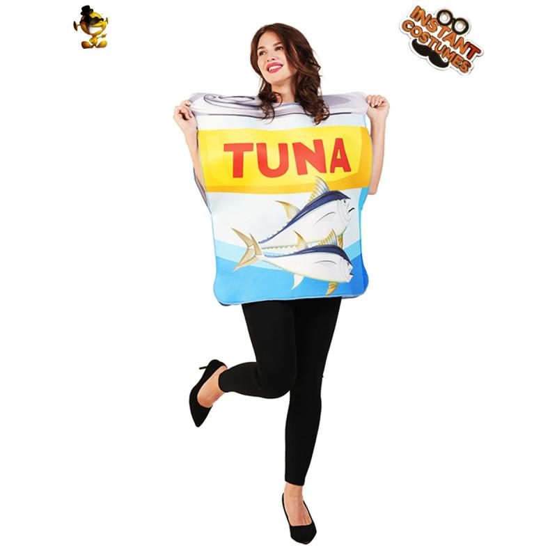 Seaside Tinned Tuna Cosplay Costume Halloween Party Stage Clothing Performance