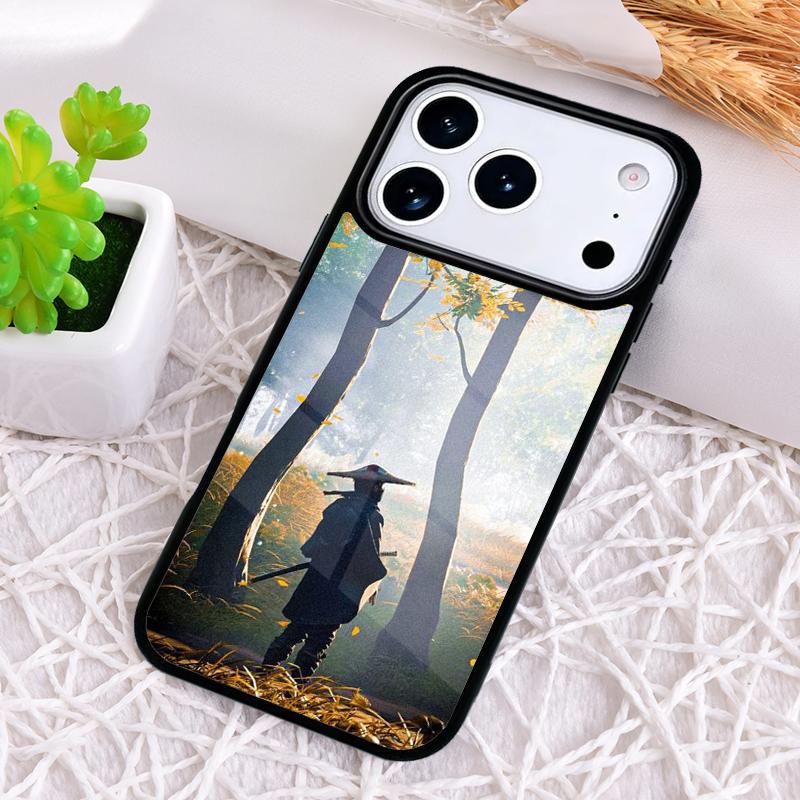 Japan Samurai Ninja Ronin Phone Case for iPhone 17 Air 16 15 11 12 14 13 Pro Max Shockproof Cover