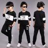 Two-piece Set Boys Spring Autumn Thin Section Pullover Sweater + Casual Trousers Sports