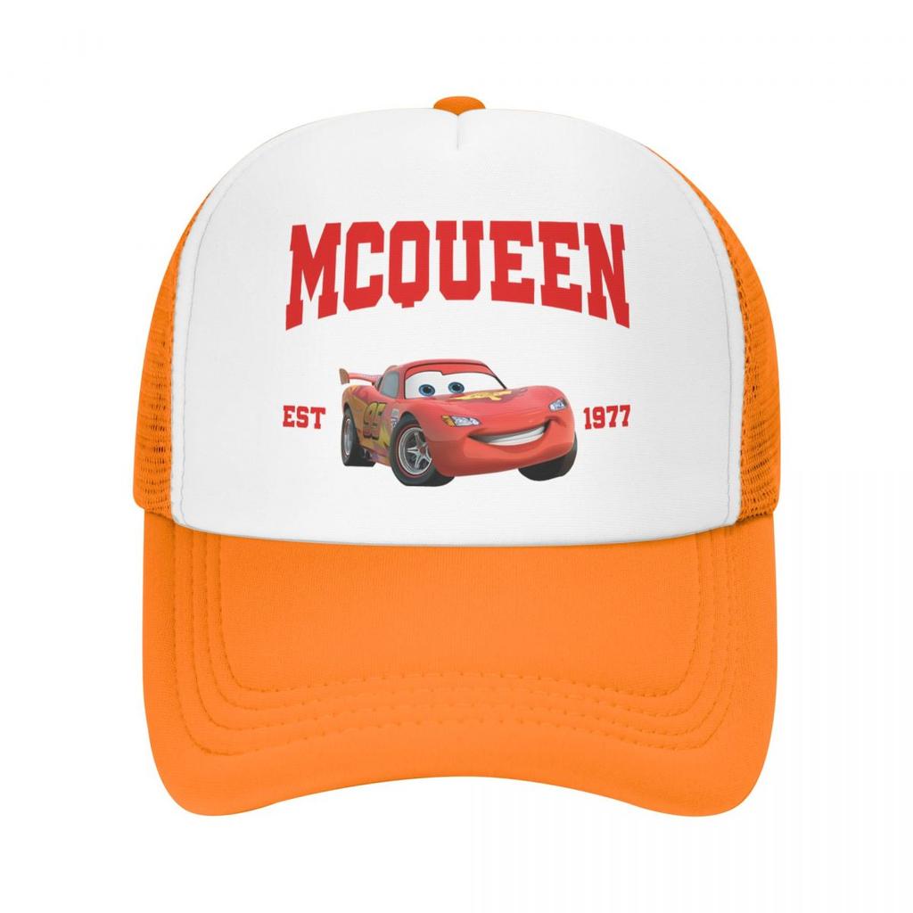 Lightning Mcqueen Sally Car Baseball Cap For Man Woman Summer Outdoor Mesh Side Sun Hats Caps Adjustable Fit For Casual Wear