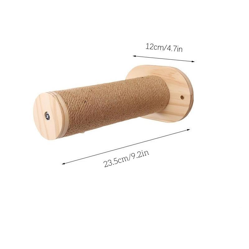 

Кошачья полка Настенный гамак Полки для лазания Ступеньки из массива дерева Сизалевая веревка Кошачья лестница Мебель для питомцев Активность Домашние кошки Настенная мебель