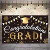 Graduate Banner Decoration Congratulations Banner Graduation Party Photo Background Decoration