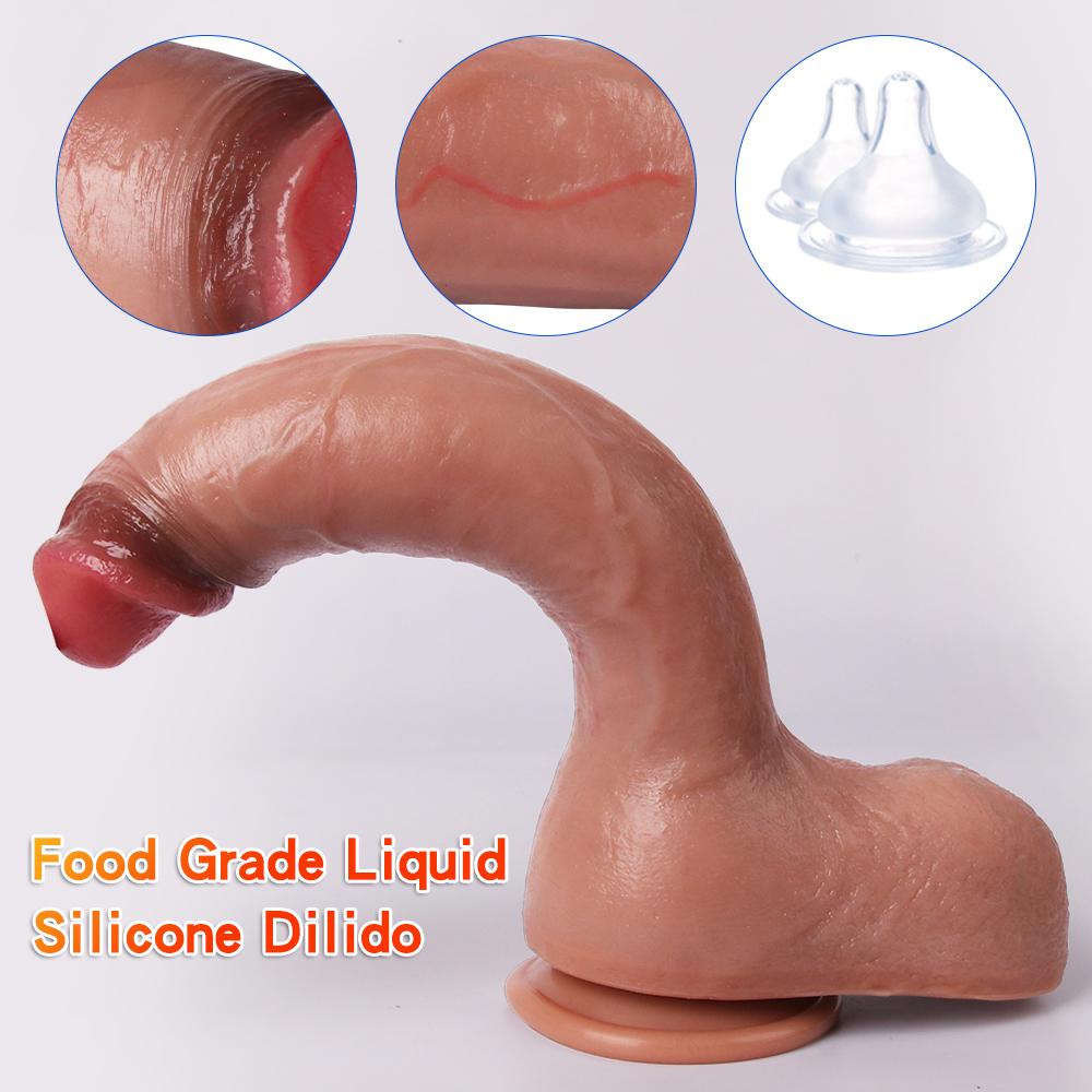 Super stor ekte hud silikon stor realistisk dildo sugekopp dildoer mannlig kunstig gummi penis pikk sexleketøy for kvinner dildo