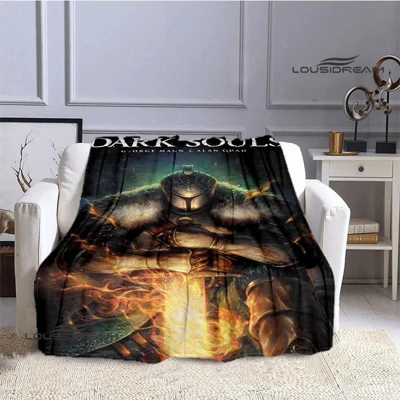 Dark Souls D Game Printed Throw Blanket  Soft Cozy for Home Travel Bed Picnic Birthday Gift