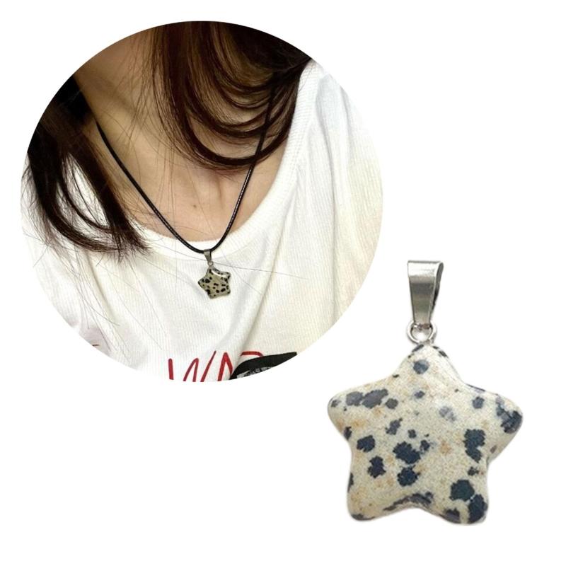 Star Pendant Star Charm Fashion Jewelry Accessory Natural Stone Material Jewelry Findings Perfect Gift for Women Girls