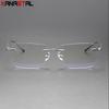 Men Ultralight Pure Titanium Frameless Eyeglasses Women Blue Light Blocking Business Glasses Prescription Myopia Reading Eyewear