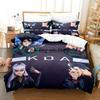 Game Kda The Baddest Bedding Set Single Twin Full Queen King Size Bed Set Aldult Kid Bedroom Duvetcover Sets Anime Bed Sheet Set