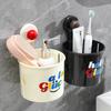Multi Functional Wall Mounted Suction Cup Toilet Tissue Non Punching Storage Bucket