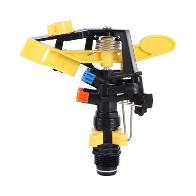 Ugello per irrigatore a doppia uscita con getto rotante a 360 gradi, irrigatori per irrigazione agricola da giardino, filettatura maschio da 1/2"