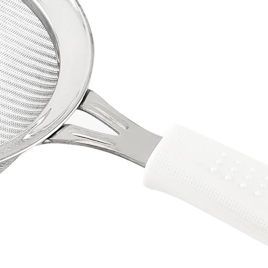 Kitchen Stainless Steel Handheld Screen Mesh Flour Sieve Oil Strainer Colander