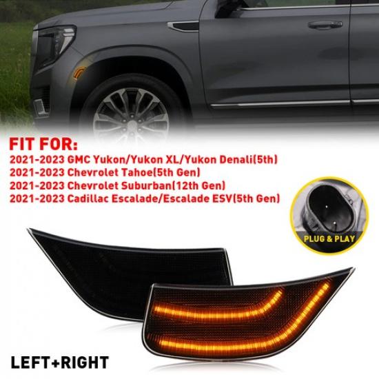 

For GMC YUSon - XL Chevrolet Tahoe Cadillac Amber LED Side Marker Lights