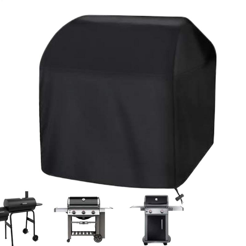 Grill Cover Burner Barbecue Cover Adjustable Oxford Fabric Waterproof Anti-UV Windproof Protection for Cooking Grilling Lawn