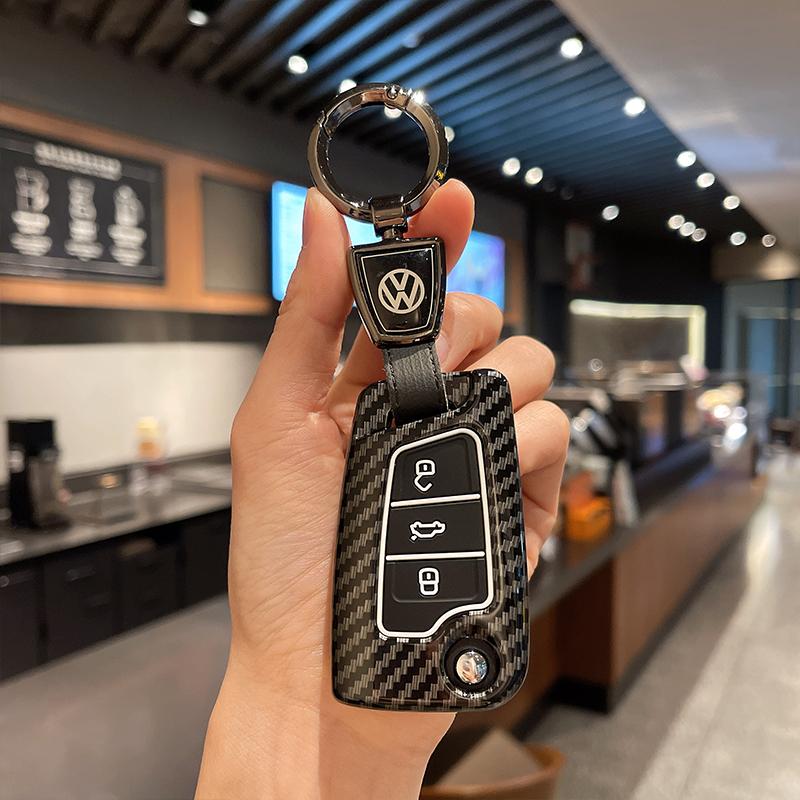

Чехол-брелок для ключа автомобиля VOLKSWAGEN VW Для VW Volkswagen Golf 7 MK7 Tiguan MK2 T-roc T-cross Skoda Octavia Kodiaq Karoq Seat Ateca