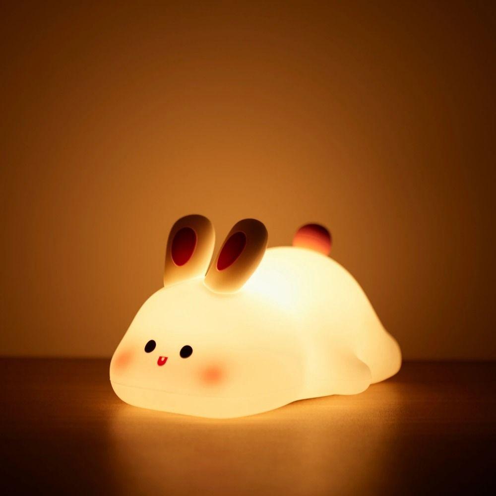 

USB перезаряжаемый Кролик ночник Kawaii Kids LED ночник кролик ночник спальня