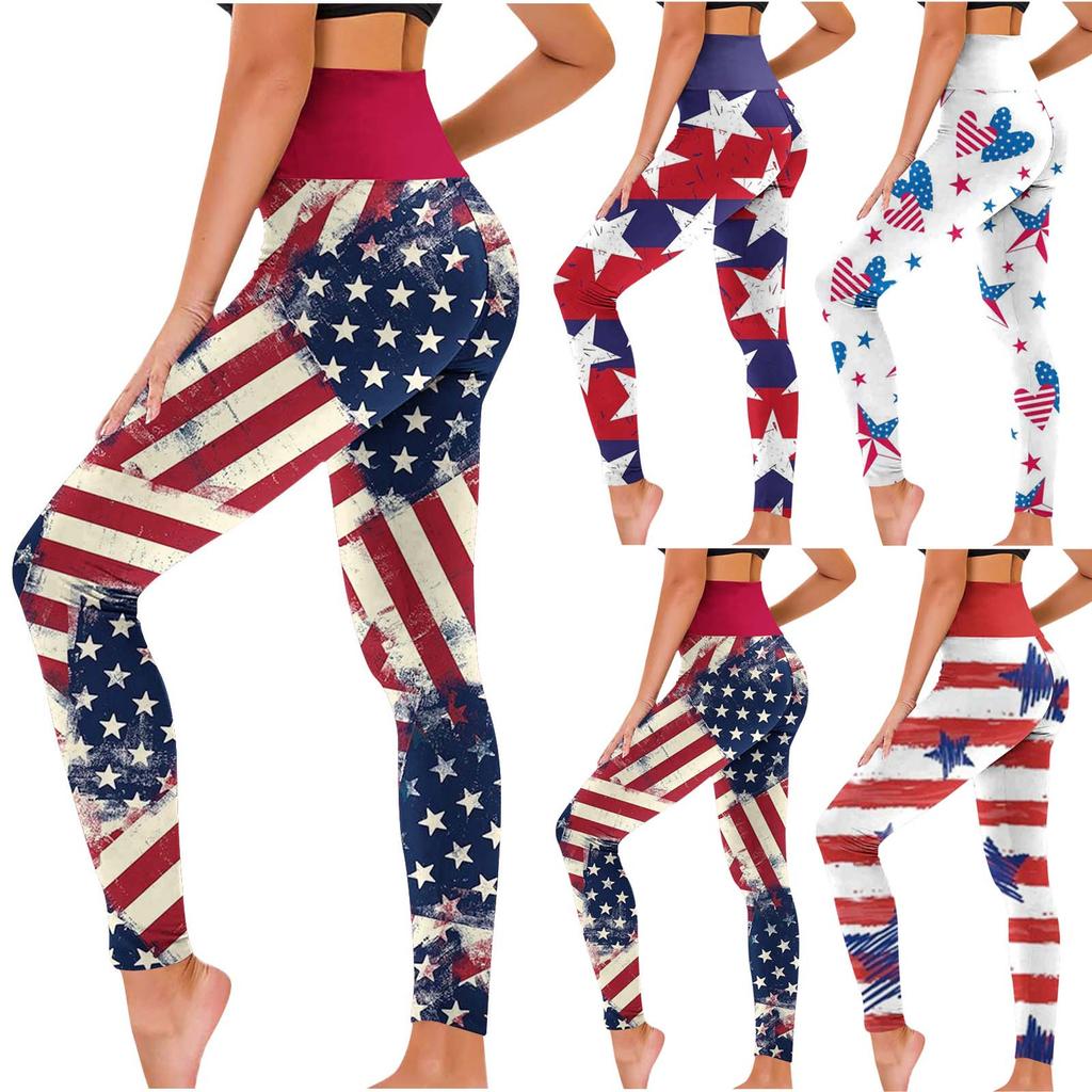 Cheap Women's Casual Printed Yoga Pants High Waist Loose Straight Long Pants Joom