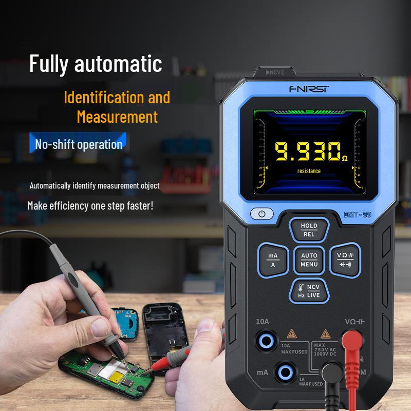 FNIRSI DMT-99 High-Precision Smart Digital Multimeter – Anti-Burn, Auto Display for Electricians