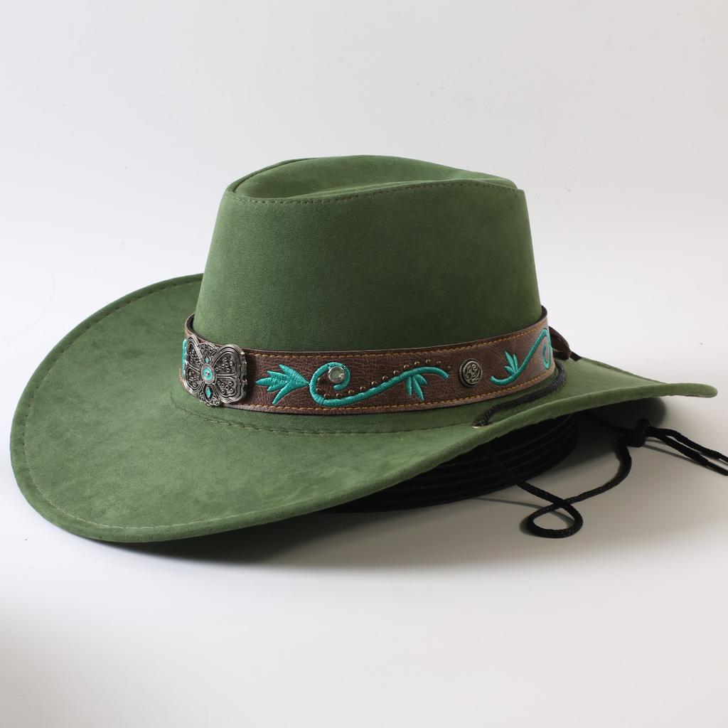 Popular European and American Classic Big-brimmed Western Cowboy Hat Men's and Women's Outdoor Fashion Anti-sun Cowboy Hat Jazz Hat