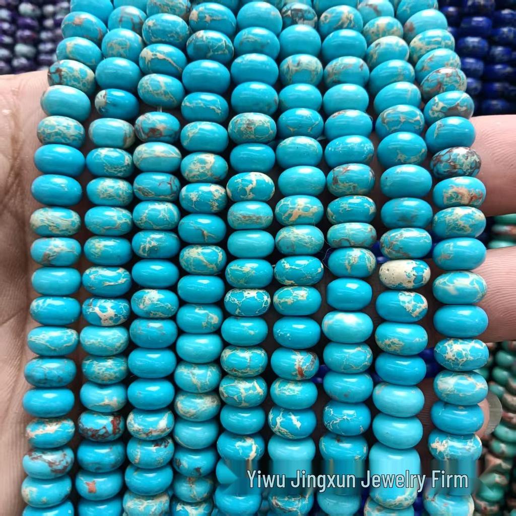 100 Natural Stone 5x8mm Abacus Beads for Jewelry Making – Bracelets & Necklaces