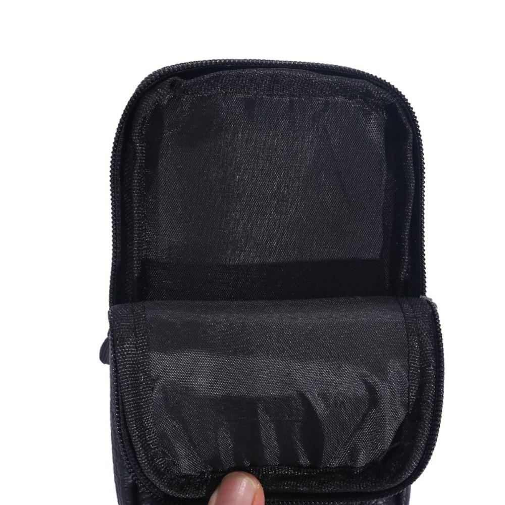 Solid Color Outdoor Sports Waist Bag Cowhide Leather Phone Belt Hanging Pouch  Outdoor Sports