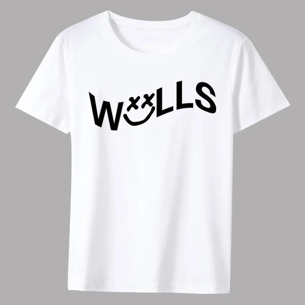 

Men s Classic T-shirt Casual O-neck Walls Printing Pattern Series Commuter All-match Breathable White Shirt XXXXXL белый