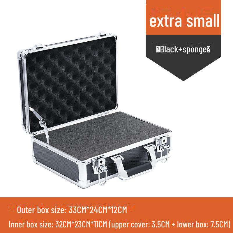 Portable Aluminum Alloy Toolbox for Electricians and Equipment Storage
