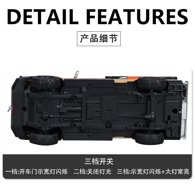 1:32 Toyota Land Cruiser LC79 Single Cab Off Road Pickup Truck Alloy Car Model Diecast Metal Toy Vehicle Car Model Collectibles