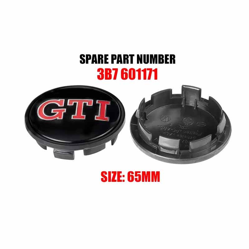 Pro VOLKSWAGEN VW Stylové středové krytky kol s nálepkami znaků - Pasuje na VW R/GTI, Golf 4, Polo, Beetle a další - Prémiové autodoplňky