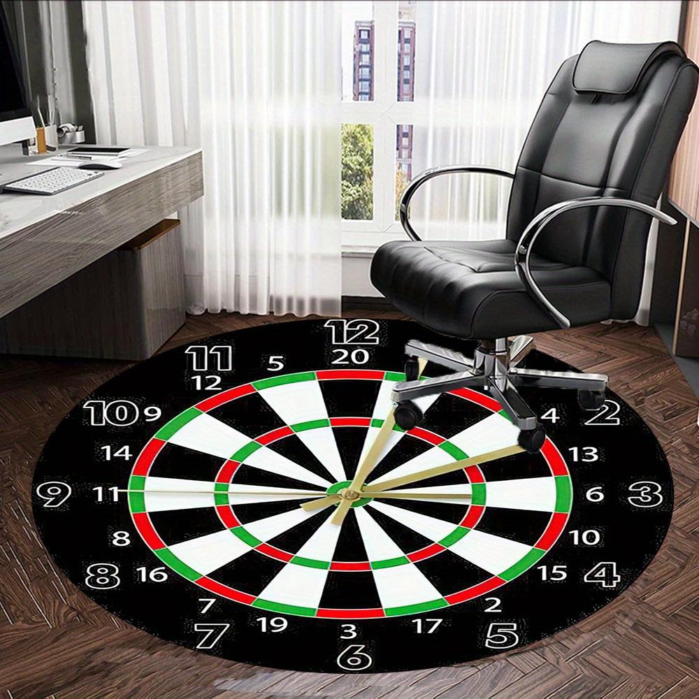 Dartboard Design Fashion Rug Nonslip Carpet Office Chair Mat Design For Office Decor Suitable For Various Indoor Environments Enhances Space