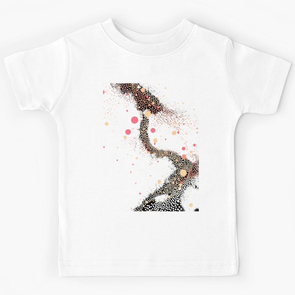 Bad Glowing Dots Colorful Abstract Digital Art Kids T-Shirt 160