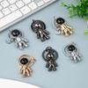HUQIDAO 3 Piece Key Chain, Astronaut Key Ring, Metal Fittings, Key Ring, Accessories, Space