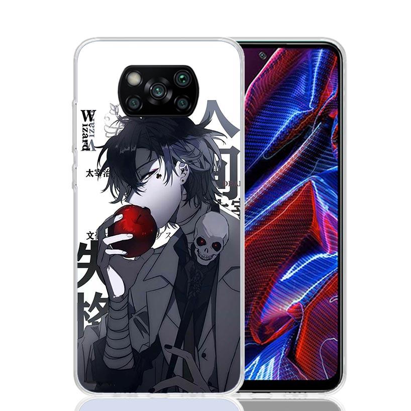 Bungo Stray Dogs Dazai Phone Case For Xiaomi Poco X7 X6 X5 Pro F7 Ultra Redmi 15C 15 13 13C 12 12C 10 10A 10C 9 9A 9C 9T Cover P