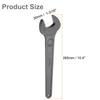 uxcell Spanner Thick Carbon for Automotive Repair and Furniture Gray Single-Ended Wrench, 2-Piece Set, 30mm, Steel, Assembly,