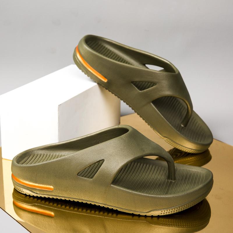 

Модные мужские летние большого размера новые шлепанцы сандалии повседневные плоские удобные нескользящие уличные пляжные тапочки обувь для ванной 40-41 армия зеленый