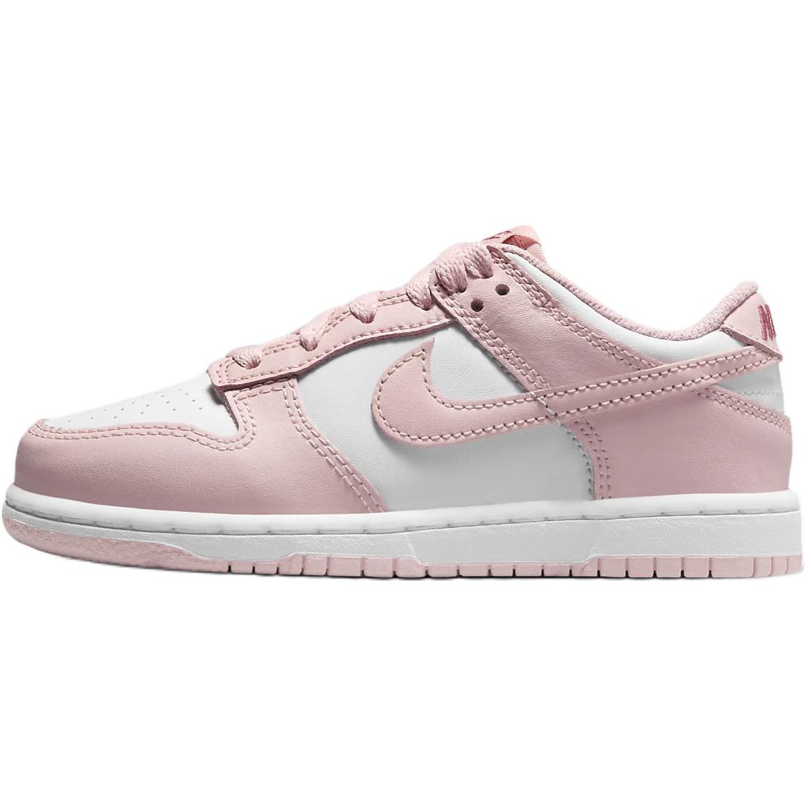 Nike Dunk Low Little Kids White Pomegranate Pink Glaze HV0930-100 28