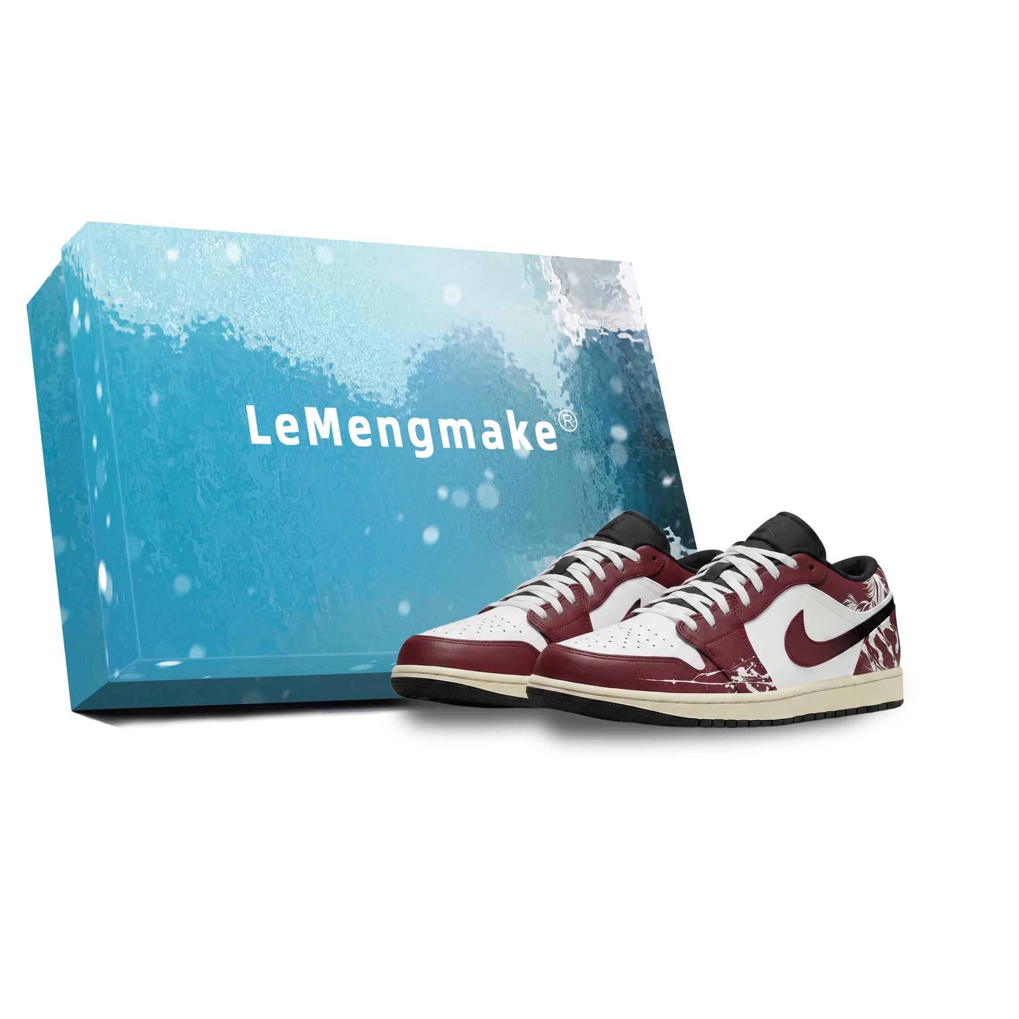 

Jordan Air Jordan 1 Lemon Joy Low top Vintage Basketball Shoes Unisex Red 553558-040(Team399-S-BOX) 45
