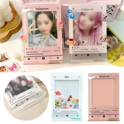 3 Inches Polaroids Photo Cute DIY Photo Frame Fashionable Desktop Photo Holder For Bedroom Offices
