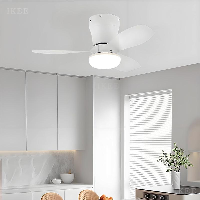 3 Light Colors 6 Speed Adjustable Ceiling Fan Light Living Room Kitchen Balcony Fan Lamp Modern LED Lighting Fan