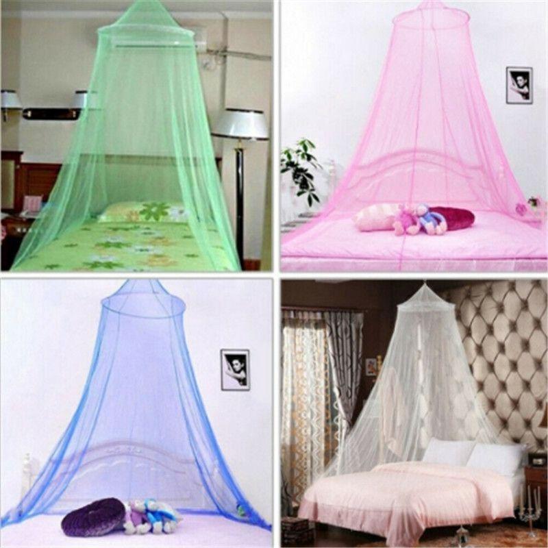 Premium Round Mosquito Net Dome For King Queen Double Beds With Fine Poly Mesh